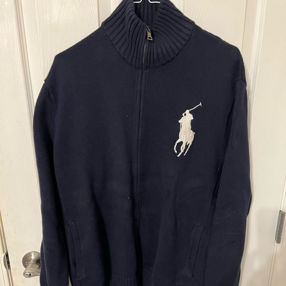 Polo Ralph Lauren Zippered Sweater wool blend. - Picture 1 of 6